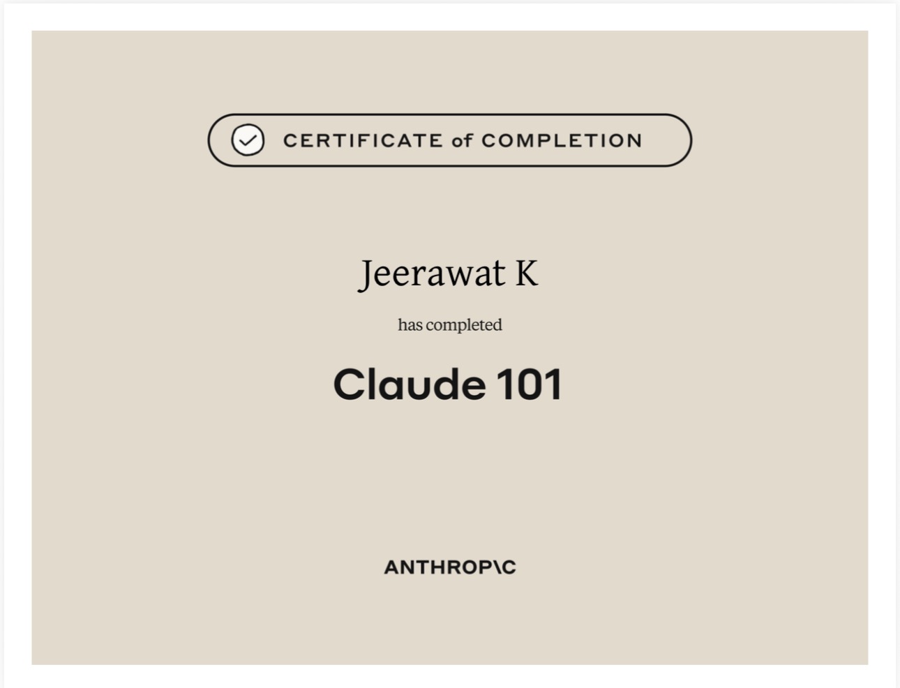 Anthropic — Claude 101