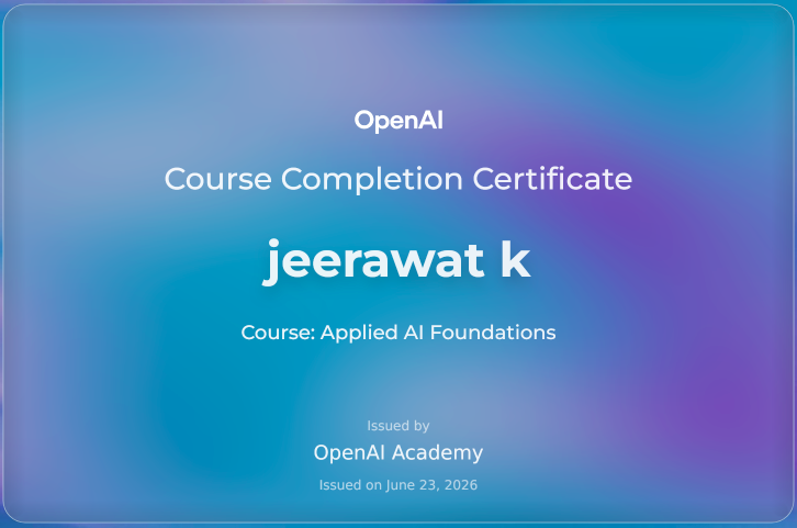 OpenAI Academy — Applied AI Foundations